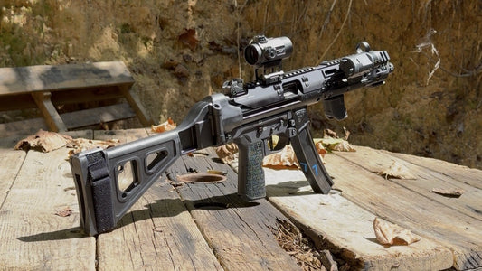 Colby’s AP5 at the range.